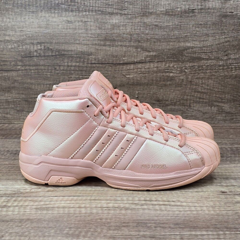 Adidas Pro Model 2G Men's Size 7 Women's Sz 8 Glow Pink Basketball Shoes EH1951